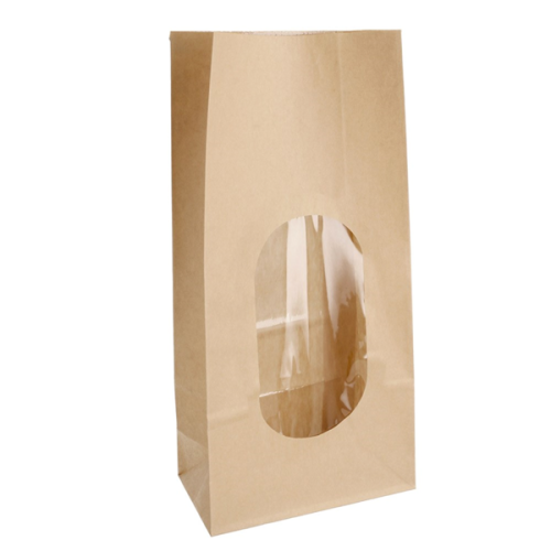 50 x Kraft Window Bakery Bag 