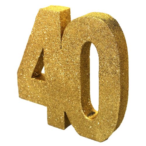 40 Gold Glitter Table Decoration