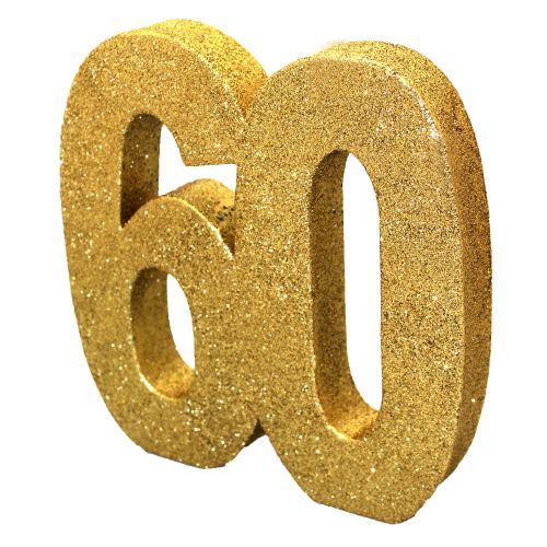 60 Gold Glitter Table Decoration