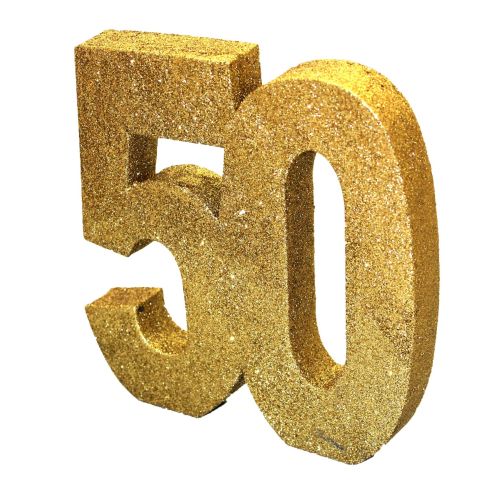 50 Gold Glitter Table Decoration