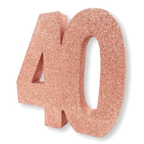 40 Rose Gold Glitter Table Decoration