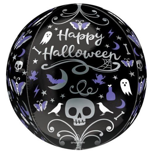 Moonlight Halloween Orbz Foil Balloon