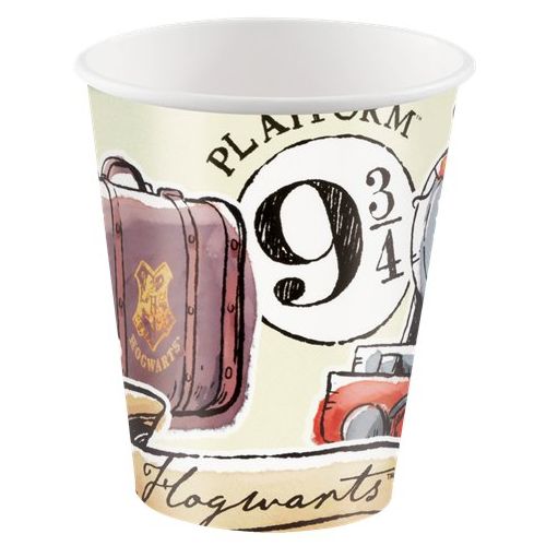 8 x Harry Potter Illustrated Paper Cup