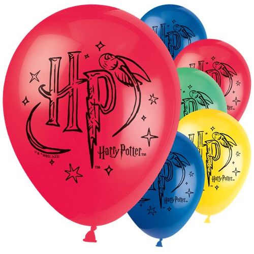 8 x Harry Potter Illustrated Latex Balloons 