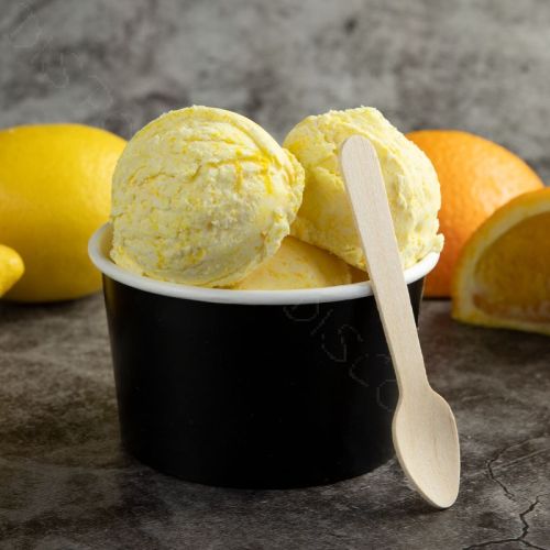 Black Paper Ice Cream Tubs - Multiple Sizes