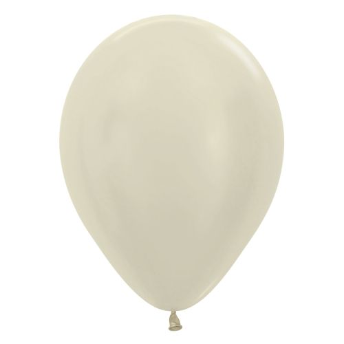 Sempertex 12" Latex Balloons-Ivory Cream