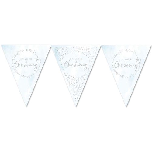 Blue On Your Christening Paper Bunting