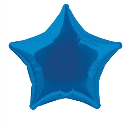 Metallic Royal Blue Star Standard Foil Balloons