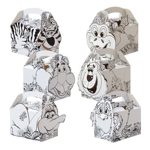 250 x Colpac Jungle Colour In Printed Meal Boxes