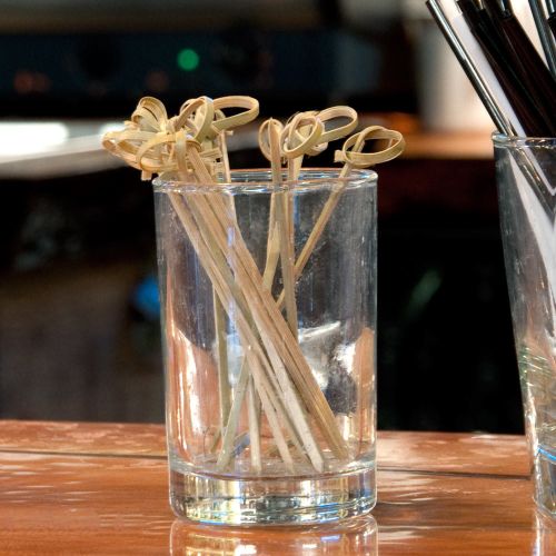 100 x 9cm Knotted Wooden Food Skewers