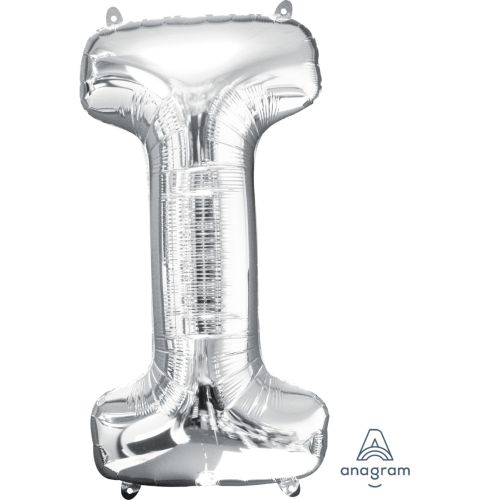 Large 34" Silver Foil Letter Balloons-I