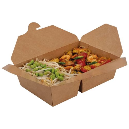 Large Two Compartment Snack Box -1430ml