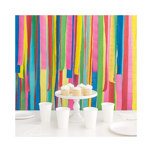 Crepe Paper Streamers Roll - Multiple Colours