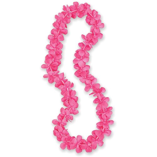 Hot Pink Hawaiian Lei Necklace