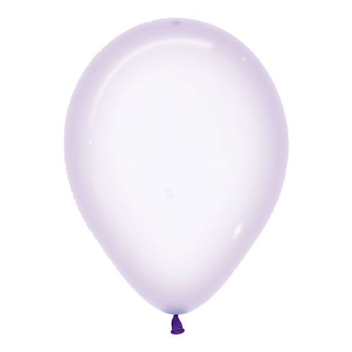Lilac Pastel Crystal Latex Balloons