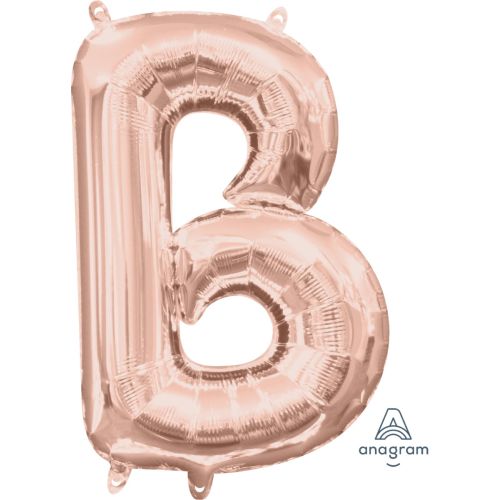 16" Rose Gold Air Fill Letter Balloons-B