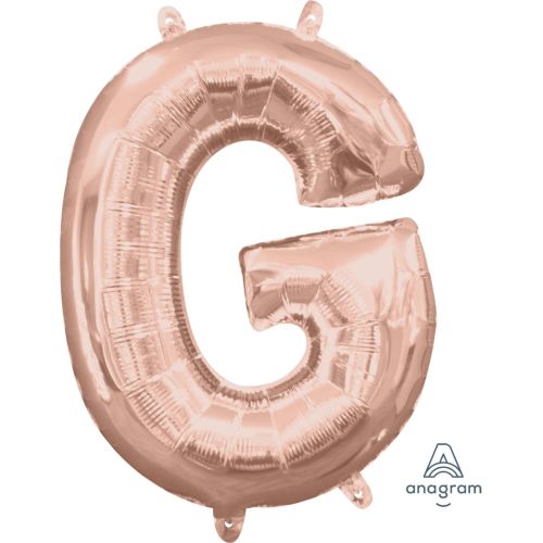 16" Rose Gold Air Fill Letter Balloons-G