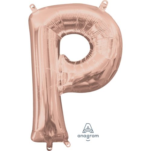 16" Rose Gold Air Fill Letter Balloons-P
