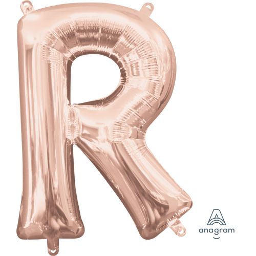 16" Rose Gold Air Fill Letter Balloons-R