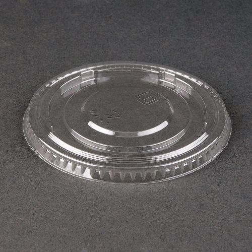 50 x Clear Flat Lid for 9oz PET Pot
