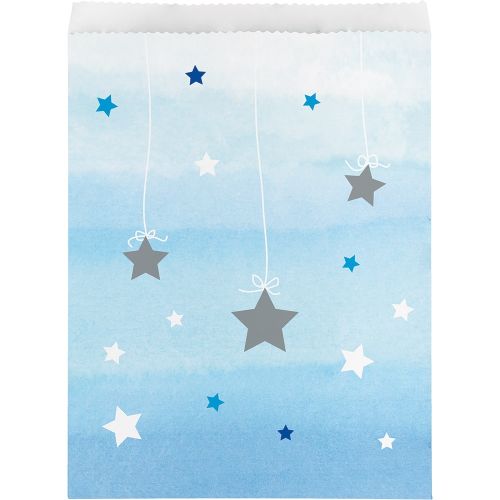10 x Twinkle Little Star Blue Paper Party Bags