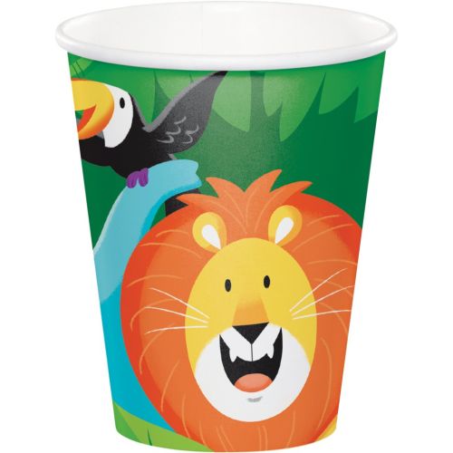 8 x Jungle Safari Paper Cups 