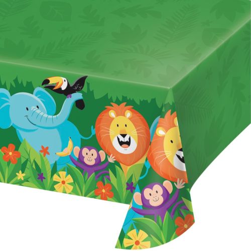 Jungle Safari Rectangular Plastic Tablecover