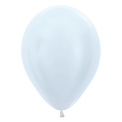 Sempertex 12" Latex Balloons-Pearl White