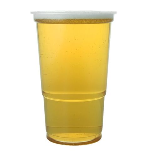 50 x Clear Plastic Pint Glasses