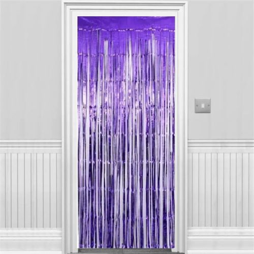 Metallic Purple Foil Door Curtain