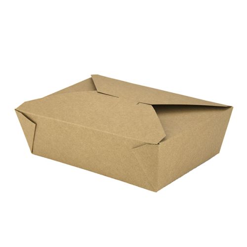 200 x Kraft Card 1900ml #3 Takeaway Food Boxes