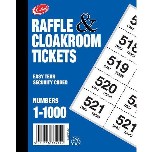 Raffle Tickets Book 1 - 1000