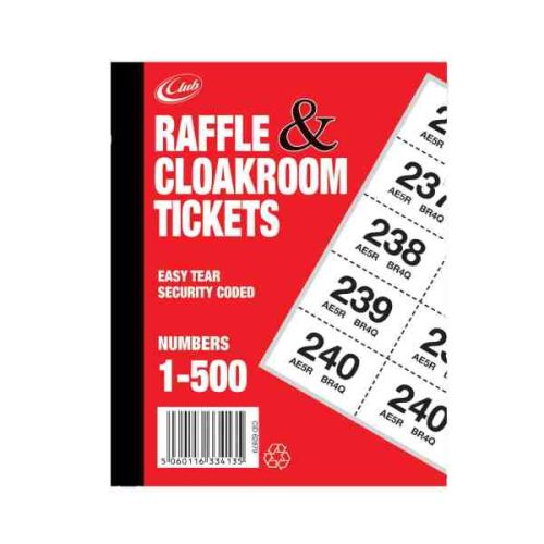 Raffle Tickets Book 1 - 500 