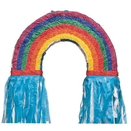 Rainbow With Streamers Pinata