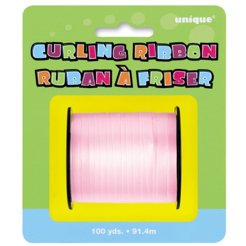 Small 100yd Matte Colour Curling Ribbon Reels-Baby Pink