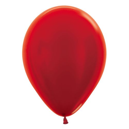 Sempertex 12" Latex Balloons-Red