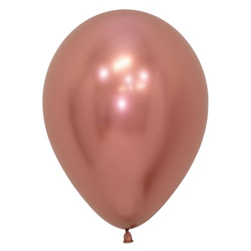 Rose Gold Sempertex Reflex Chrome Latex Balloons