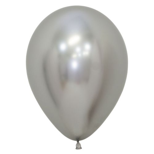 Silver Sempertex Reflex Chrome Latex Balloons