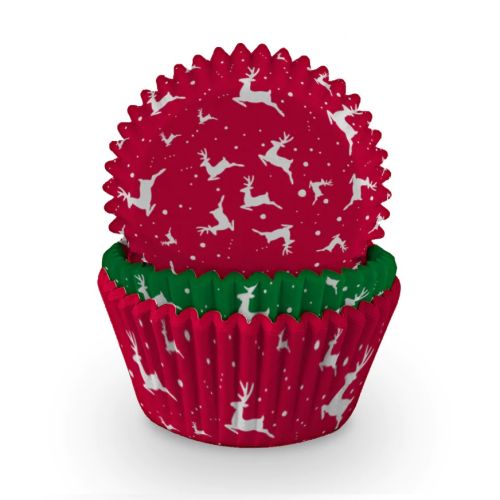 75 x Reindeer Cupcake Cases
