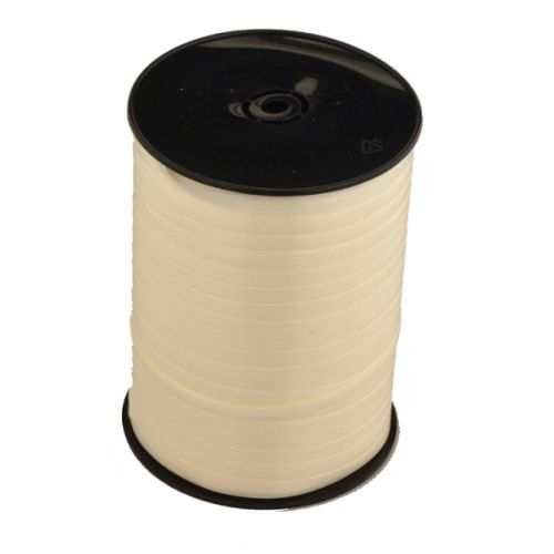 500m Matte Colour Curling Ribbon Reels-Ivory Cream