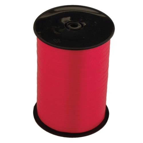 500m Matte Colour Curling Ribbon Reels-Red