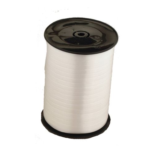 500m Matte Colour Curling Ribbon Reels-White