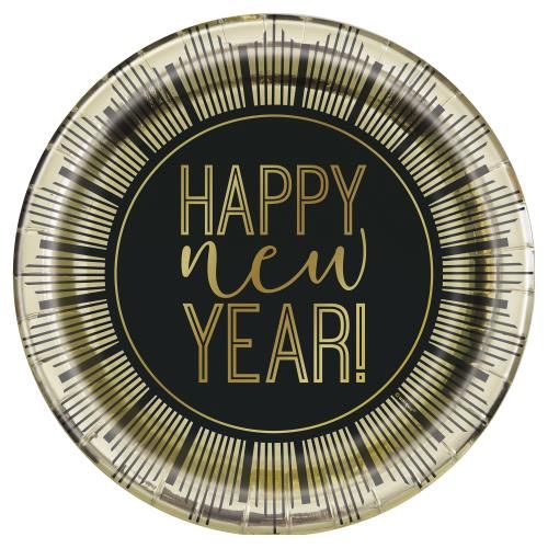 8 x Roaring New Year 9" Plates