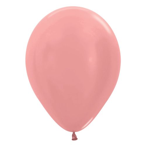 Sempertex 12" Latex Balloons-Rose Gold