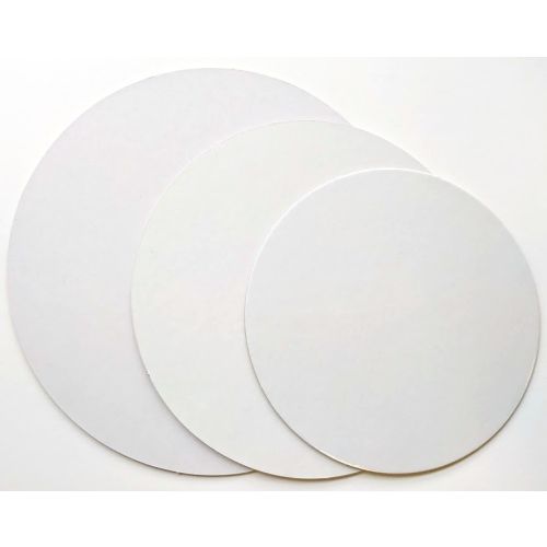 100 x White Poly Coated Card Cake Circles - 6" Diameter