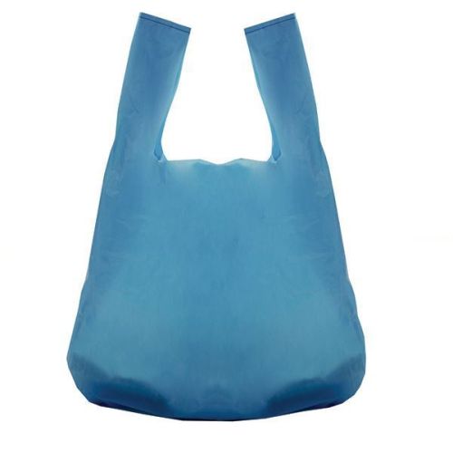 100 x Recycled Plastic Vest Carrier Bags - 11 x 17 x 21"
