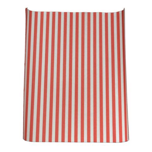 1000 x Red Striped Grease Resistant Burger Wrap