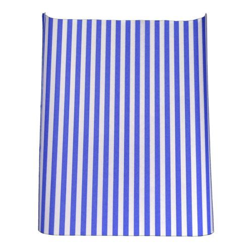 1000 x Blue Striped Grease Resistant Burger Wrap