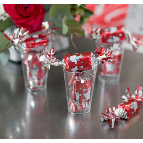 25 x 75ml Asymmetric Conical Clear Plastic Dessert Glass