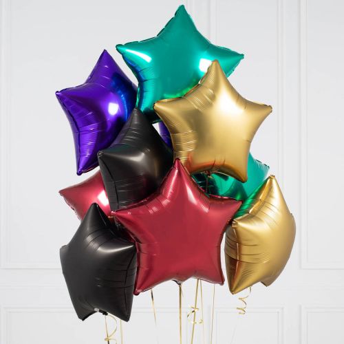Satin Luxe Coloured Star Foil Balloon